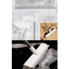 Özbience Uzun Saplı Halı ve Fayans Fırçası, Sert ve Dayanıklı Temizlik Aracı