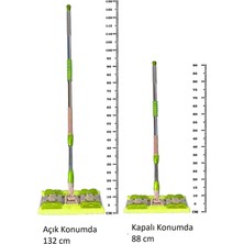 Özbience Kıskaçlı Mikrofiber Cam ve Fayans Silme Mopusu Yedek Bezli