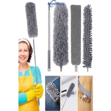 Özbience Manyetik Anti-Statik Mikrofiber Toz Alma Seti, Bükülebilir ve Uzayabilen Sapli