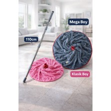 Özbience Mikrofiber Mop Sap Seti, Mega ve Klasik Mop, Yedek Paspas Ucu ile Komple Temizlik