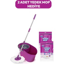 Özbience Pratik Otomatik Temizlik Seti, 2 Adet Mop Bezi ile Hızlı ve Kolay Temizlik