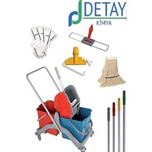 Özbience Çift Kovalı Temizlik Arabası Seti, Pratik Paspas Arabası, Temizlik Aracı