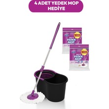 Özbience Otomatik Temizlik Seti ve 4'lü Yedek Mop ile Pratik Temizlik