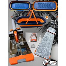 Özbience Katlanabilir Sıkmalı Mop Seti, Kolay ve Pratik Temizlik Için