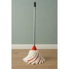 Özbience 120 cm Metal Saplı Mikrofiber Mop Seti, Pratik ve Hızlı Temizlik Için