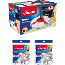 Özbience Pratik Turbo 2in1 Temizlik Seti ve 2 Adet 3in1 Yedek Paspas