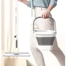 Özbience Katlanır Kovalı Sıkmalı ve Kendini Temizleyen Mop Paspas Seti