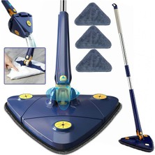 Özbience Üçgen Mikrofiber Mop, Kendinden Sıkmalı, Cam ve Yer Silebilen