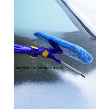 Özbience Teleskopik Cam Silme Aparatı, 25-142CM Uzunluk, Pratik ve Kolay Kullanım