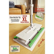 Özbience One Click Akıllı Mop Paleti Xl 32CM, Kolay ve Hızlı Temizlik Seti