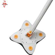 Özbience Yıldız Mop Kelebek Mikrofiber Bezi – Kendinden Sıkmalı, Beyaz, 1 Adet