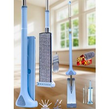 Özbience Lüks Kendinden Sıkmalı Mikrofiber Mop, Yedek Bez ve Temizlik Hediye