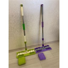 Özbience Yüzey Temizliği Için Mikrofiber Mandallı Yer Mopu ve Yedek Bez Hediye
