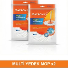Özbience Çiftli Çok Yönlü Mop Başlıkları, Otomatik Döner Temizlik Setleri Uyumlu