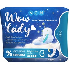NCM WOW LADY HİJYENİK ORGANİK GECE PED