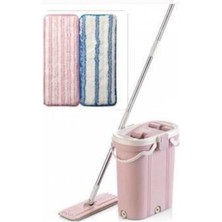 Özbience Premium Tablet Mop Temizlik Seti, Kova ve 2 Yedek Bezli, Kolay Kullanım