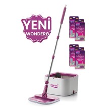 Özbience Yenilikçi Otomatik Temizlik Seti - 4 Yedek Mop ile Pratik Temizlik