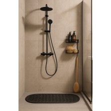 Özbience Konforlu Masajlı Vantuzlu Kaydırmaz Banyo Paspası 37X69 cm