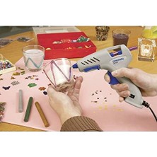 Skygo 930 Hobi Tutkal Tabancası (105°-165°C), 18 Aksesuarlı, Renkli Tutkal Çubukları Dahil