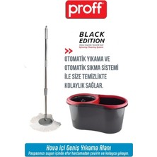 Özbience Professional Temizlik Seti Siyah Mop ile Temizlikte Güç ve Pratiklik
