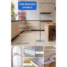 Özbience Otomatik Paspas Temizlik Seti, Kolay Kıskaçlı, Tüm Bezlerle Uyumlu, Pratik Kullanım