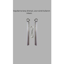 Astraltech 25X60 Balkon Askılığı Kare Demir Uyumlu Hava Dayanıklı Çamaşır Askısı