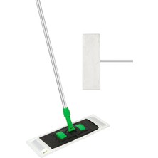 Özbience Yüksek Emicili Mikrofiber Peluş Mop Bezi, 50 Cm, Cepli, Beyaz