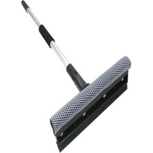 Özbience Teleskopik Saplı Cam Silme Aparatı, Süngerli Çekçek, Çok Yönlü Temizlik