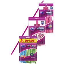 Özbience Renkli Mikrofiber Havlu ve Pamuk Paspas Seti, Pratik ve Şık Kullanım