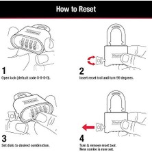 Skygo Şifreli Kilit, Iç ve Dış Asma Kilit, Sıfırlanabilir Şifreli Kilit, 175D