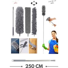 Özbience 250 cm Teleskopik Mikrofiber Toz Alma Mop Temizlik Seti