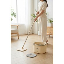 Özbience Çıkarılabilir Disk Mop Temizlik Seti + Yedek Bez Hediye