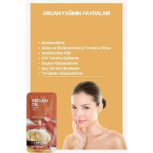 Skygo UNIVITA%100 Doğal Saf Soğuk Sıkım Argan Saç Kaş Kirpik Bakım Yağı 4 ml x 6 Adet