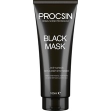 Skygo Procsın Black Mask Siyah Maske, Gözenek Arındırıcı & Siyah Nokta Karşıtı, Aktif Kömürlü, Pürüzsüz ve Canlı Cilt Görünümü, 100 ml