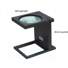 Skygo Masa Üstü Işıklı Büyüteç | Katlanabilir, Çok Fonksiyonlu, 16 cm Geniş Lens, 18 cm Yükseklik | Kuyumcular ve Hobi Çalışmaları Için