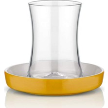 Braventa Collection Koleksiyon Tiryaki Çay Seti 6'lı Sarı