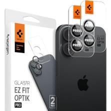 Skygo 17/16 Plus / 16 ile Uyumlu Kamera Lens Camı Koruyucu Kolay Kurulum Glas.tr Ez Fit Optik Pro (2 Adet) Crystal Clear - AGL08531