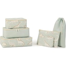 Skygo 6'lı Çocuk Odası Dinozor Bavul Içi Düzenleyici Set