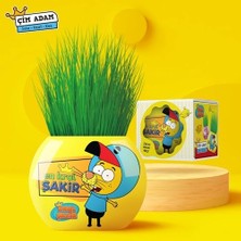 Skygo Kral Şakir Temalı Çim Adam 6'lı Set – Çocuklar Için Eğitici ve Eğlenceli Bitki Yetiştirme Kiti