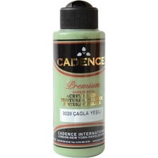 Cadence Premium Akrilik Boya 8028 Çağla Yeşili Yüksek Kapatma Gücüne Sahip 120 ml
