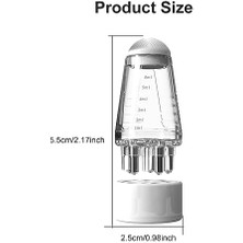 Skygo Tookie Saç Yağı Aplikatör Şişesi, Saç Derisi Aplikatörü Tarak Saç Derisi Aplikatörü, Top Kök Tarak Aplikatörü Saç Büyümesi Için Şişe Saç Derisi Masajı, Mini Saç Yükseltme Katı Saç Masaj Aleti (Beyaz)