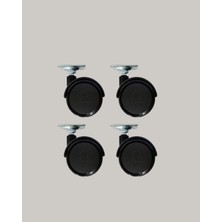 Sepetink Kilitsiz 4 cm Tekerlek Ayak 4’lü Set Sessiz ve Dayanıklı