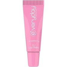 Skygo Everyday Beauty Çilek Aromalı 3'ü 1 Arada Dudak Bakım Kremi Lip Balm 10 ml