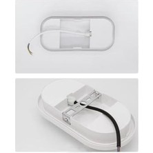 Skygo Balkon Lambası Teras Lambası 15W Beyaz Duvar Lambası Beyaz Işık Banyo Lambası Tavan Lambası (Beyaz)