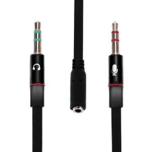 Skygo Tek Girişli Kulaklığı Bilgisayara Bağlama, Kulaklık ve Mikrofon Ayırıcı,kulaklık Mikrofon Çevirici Ayırıcı Switch Splitter 3.5mm