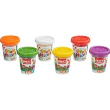 Skygo Crafy Oyun Hamur Set Pazar Kahvaltısı 6X50GR 24 Parça Büyük