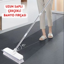 Özbience Çekçekli Fayans Fırçası, Balkon ve Banyo Temizliği Için Pratik Araç
