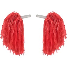 Ceylan Adam 1 Çift ( 2 Adet ) Kırmızı Renk 23 Nisan Gösteri Ponponu