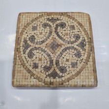 Özbience Doğal Taş Dekoratif Banyo Gider Kapağı Süsü, 10X10 cm