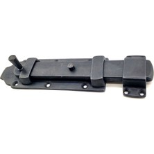 Vice Avm Antika Tarz Dekoratif Pirinç Yassı Kapı Sürgüsü - 55x215 mm, Oksit TG-V 5527